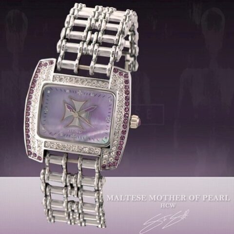 Maltese Purple Mother of Pearl Watch