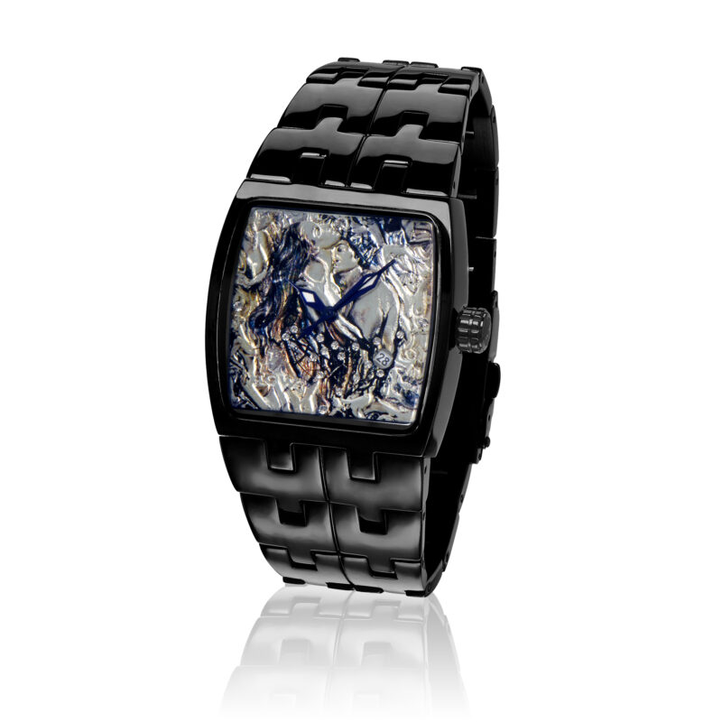 Twisted Love Men's Watch :: in Black Stainless Steel-Die Struck Dial ART700-BK