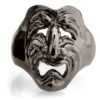 RG120BK Tragedy Ring in Sterling Silver (Black Collection), designed by Steve Soffa