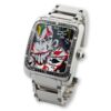 HCW304X-DC-BKWT Joker Poker Watch Polished Stainless Steel with White & Black Diamonds