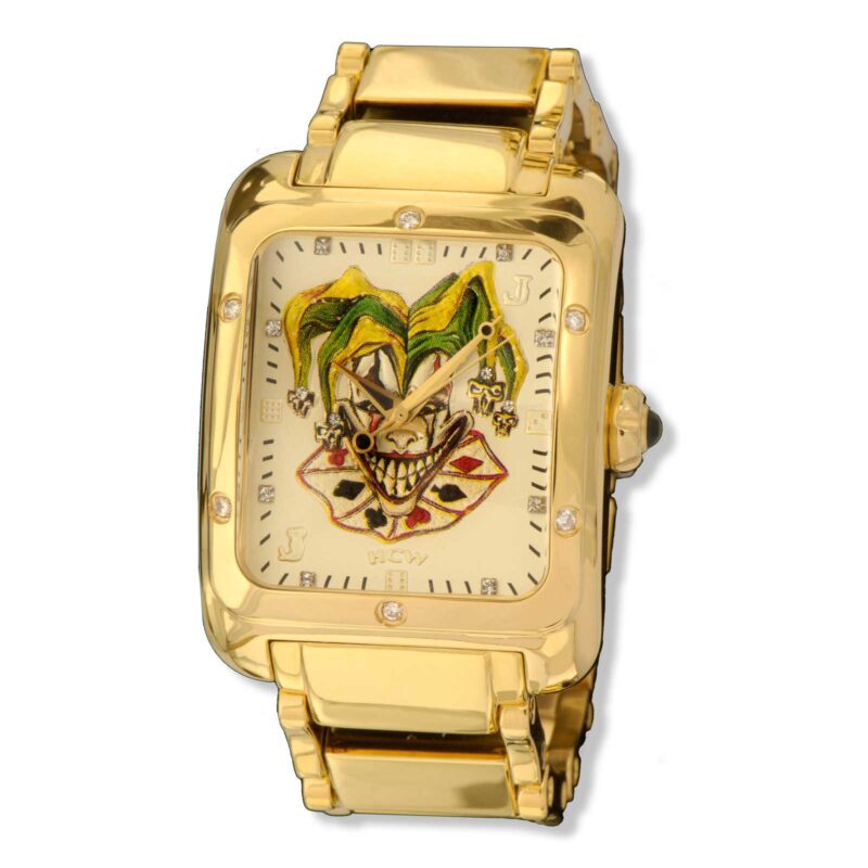 Joker Poker Watch :: in Stainless Gold IP Bracelet .30ct Diamonds (Diamond Collection)