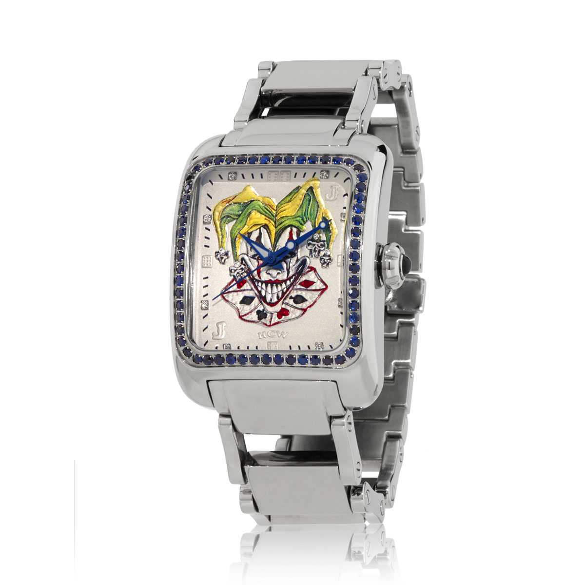 Joker Poker Watch :: in Stainless Steel, 2ct VS Blue Sapphires - Steve ...