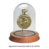 Glass Belljar Dome (upgrade) for Sturgis 75th Anniversary “Rushmore Logo” Special Edition Brass Pocketwatch with Custom Engraving