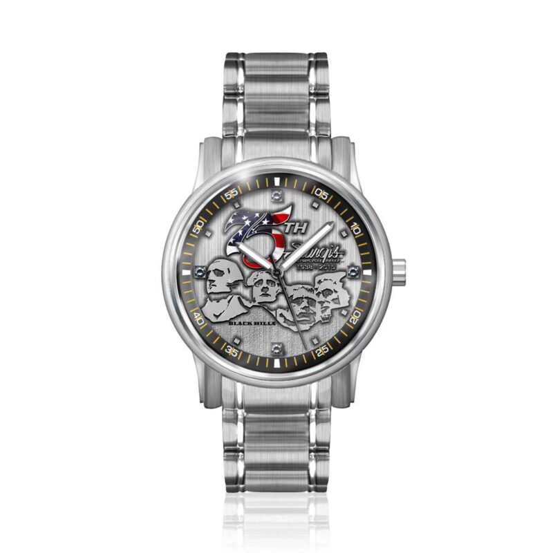 Sturgis 75th Anniversary "Rushmore Logo" Limited Edition Mens Watch :: in Stainless Steel