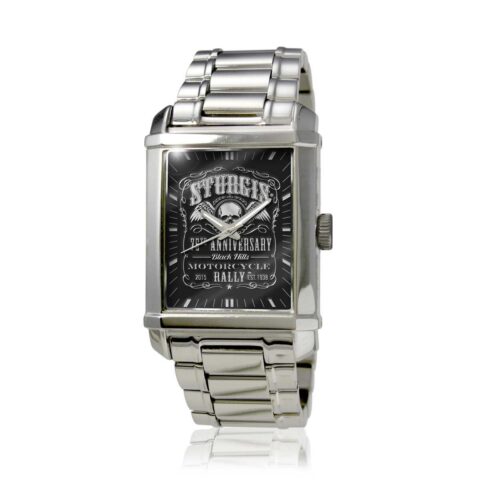 Sturgis 75th Anniversary "Skull and Wings" Limited Edition Mens Watch in Stainless Steel