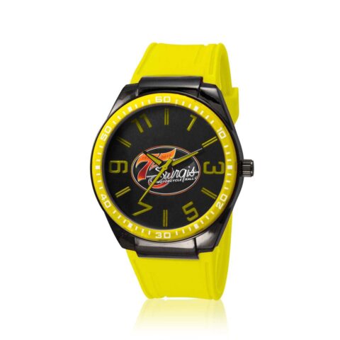 Sturgis 75th Anniversary Logo Edition Watch :: with Yellow Strap