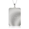 Back of Sturgis 75th Anniversary Dog Tag In Stainless Steel with Engraving