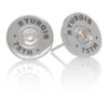 Sturgis 75th Anniversary Earring "Bullet" :: in White Gold with White Diamond