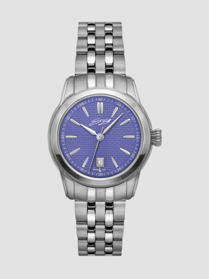 Classic Ladies The Donoteah Watch ::  Swiss Movement Silver Stainless Steel Lavender Dial Model: CLAL-SS-LAVSS